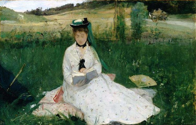 Berthe Morisot Reading, France oil painting art